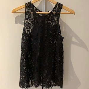 EUC Aritzia Wilfred Lace Tank size XXS Black